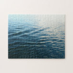 Shades of Blue Water Abstract Nature Photography Jigsaw Puzzle