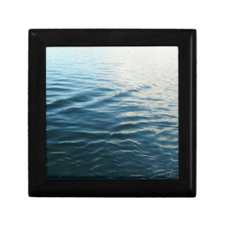 Shades of Blue Water Abstract Nature Photography Keepsake Box