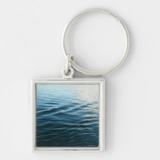 Shades of Blue Water Abstract Nature Photography Keychain