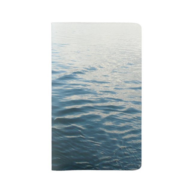 Shades of Blue Water Abstract Nature Photography Large Moleskine Notebook (Front)