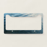 Shades of Blue Water Abstract Nature Photography License Plate Frame