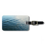 Shades of Blue Water Abstract Nature Photography Luggage Tag