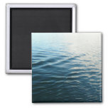 Shades of Blue Water Abstract Nature Photography Magnet