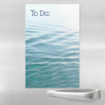 Shades of Blue Water Abstract Nature Photography Magnetic Dry Erase Sheet