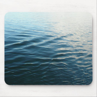 Shades of Blue Water Abstract Nature Photography Mouse Pad
