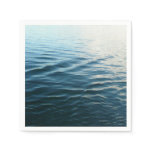 Shades of Blue Water Abstract Nature Photography Napkins