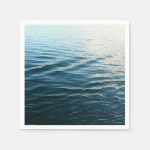 Shades of Blue Water Abstract Nature Photography Napkins