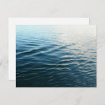 Shades of Blue Water Abstract Nature Photography Note Card