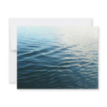 Shades of Blue Water Abstract Nature Photography Note Card