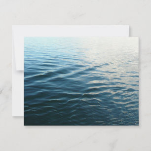 Shades of Blue Water Abstract Nature Photography Note Card