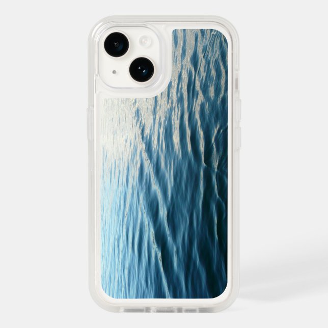 Shades of Blue Water Abstract Nature Photography Otterbox iPhone Case (Back)