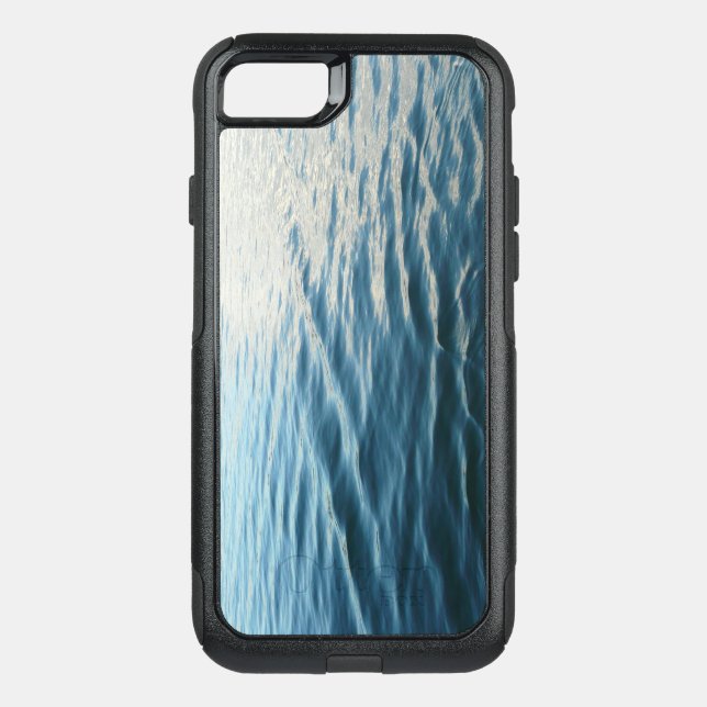 Shades of Blue Water Abstract Nature Photography Otterbox iPhone Case (Back)