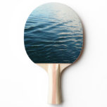 Shades of Blue Water Abstract Nature Photography Ping Pong Paddle