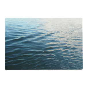 Shades of Blue Water Abstract Nature Photography Placemat