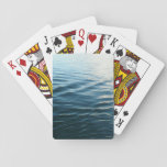 Shades of Blue Water Abstract Nature Photography Poker Cards