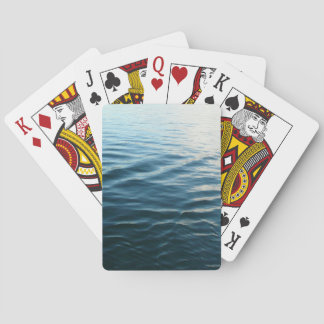 Shades of Blue Water Abstract Nature Photography Poker Cards