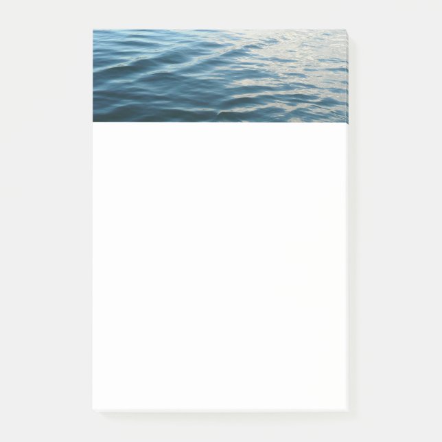 Shades of Blue Water Abstract Nature Photography Post-it Notes (Front)