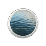 Shades of Blue Water Abstract Nature Photography Ring
