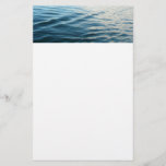 Shades of Blue Water Abstract Nature Photography Stationery