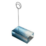 Shades of Blue Water Abstract Nature Photography Table Card Holder