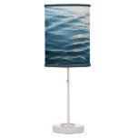 Shades of Blue Water Abstract Nature Photography Table Lamp