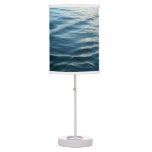 Shades of Blue Water Abstract Nature Photography Table Lamp