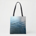 Shades of Blue Water Abstract Nature Photography Tote Bag