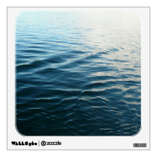 Shades of Blue Water Abstract Nature Photography Wall Sticker