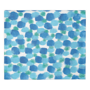 Shades of Blue Watercolor Strokes Original Design Duvet Cover
