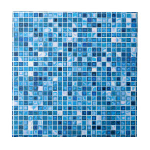 Shades Of Blue 'Watery' Mosaic Tiles Pattern