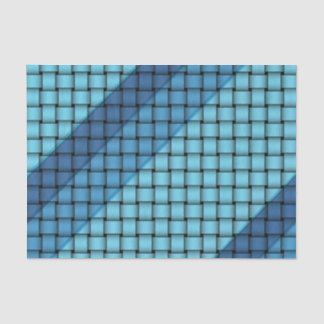 Shades of Blue Weave - Tissue Paper