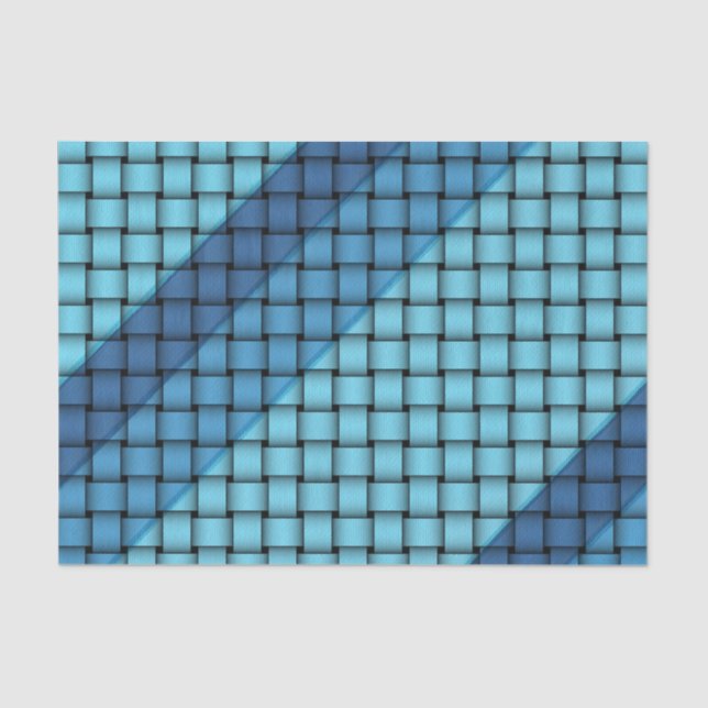 Shades of Blue Weave - Tissue Paper (Front)