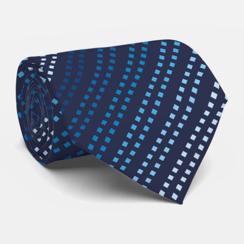 Shades of Blue with Changeable Background Color Neck Tie