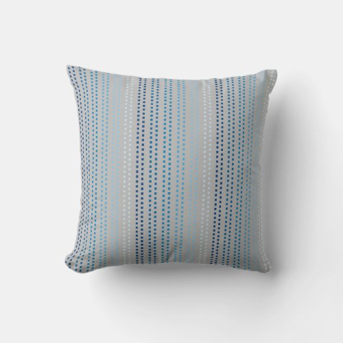 Shades of Blue with Changeable Background Color Throw Pillow