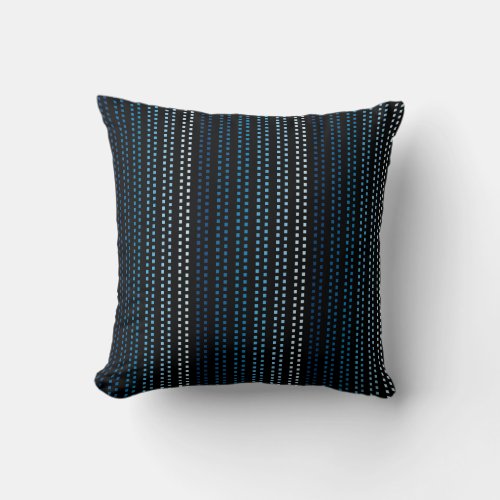 Shades of Blue with Changeable Background Color Throw Pillow