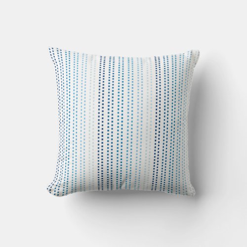 Shades of Blue with Changeable Background Color Throw Pillow