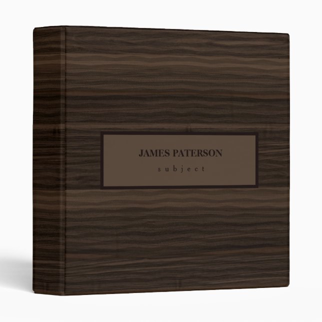 Shades of Brown 3 Ring Binder (Front/Spine)