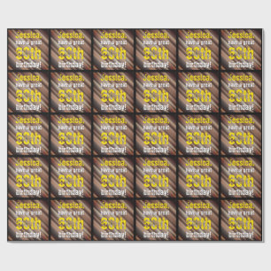 Shades Of Brown 60th Birthday Wrapping Paper