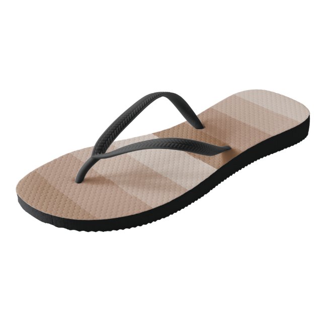 Shades of Brown Flip Flops (Angled)