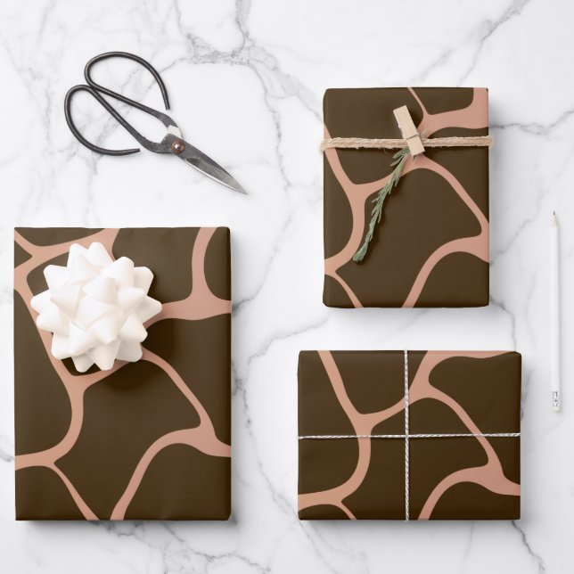 Shades of brown Gradient Wrapping Paper  (Front)