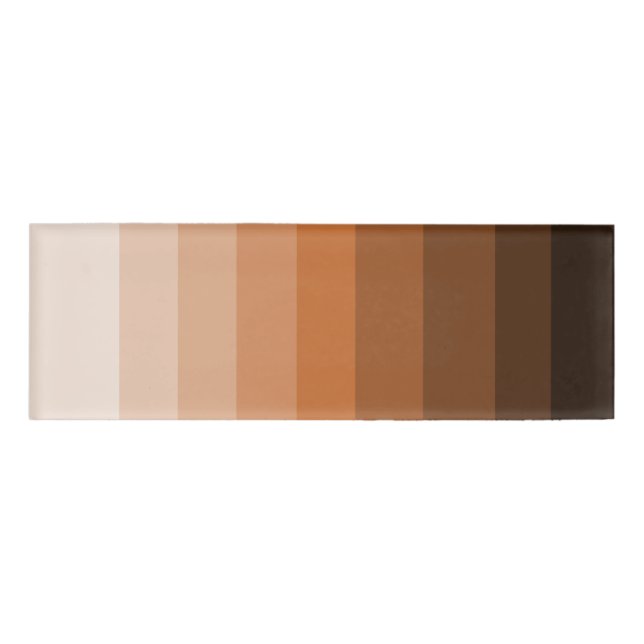 Shades of Brown Name Tag (Front)