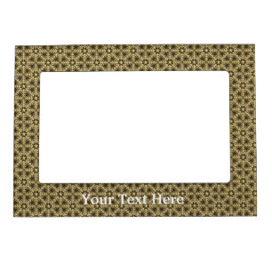 Shades Of Brown Snowflakes Magnetic Frame