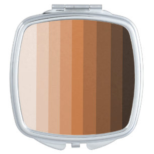 Shades of Brown Square Compact Mirror