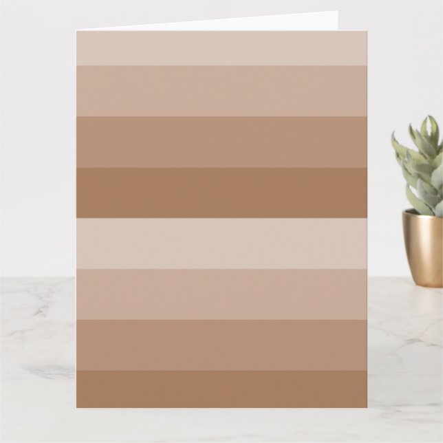 Shades of Brown Stripes Card (Small Plant)