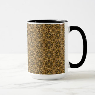 Shades of Brown Tiled Pattern Mug