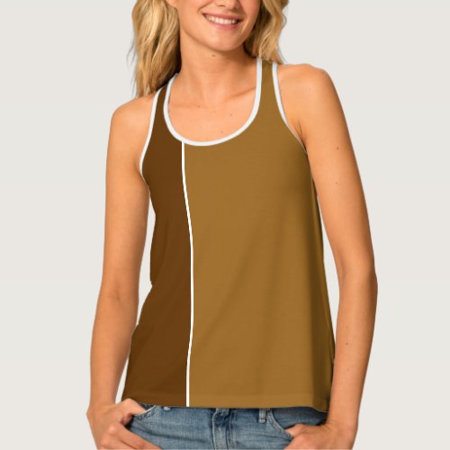 Shades of Brown Womens Tank Top