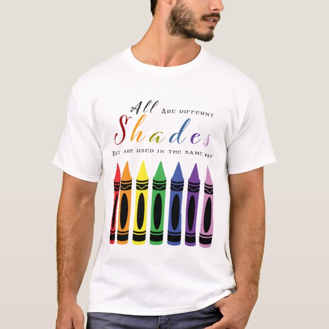 Shades of Colors T-Shirt (Front)