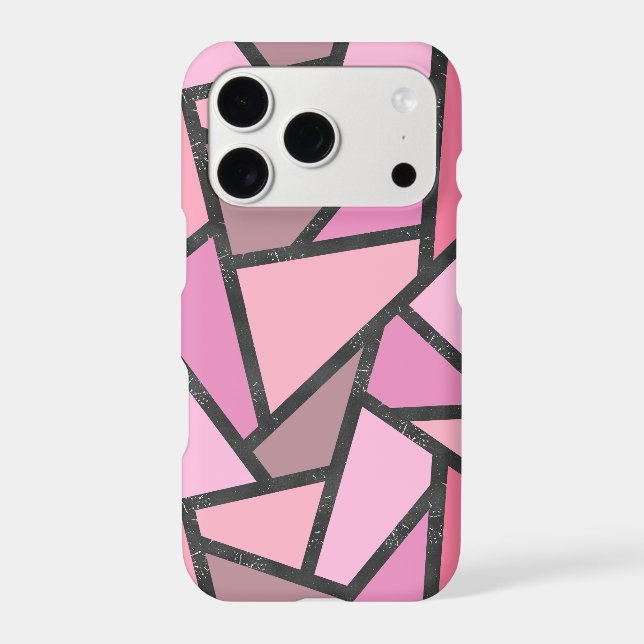 Shades of coral stained glass pattern Case-Mate iPhone case (Back)