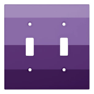 Shades of Dark and Light Purple Stripes Switch Cover
