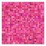 Shades Of Dark Pink 'Watery' Mosaic Tile Pattern Photo Print